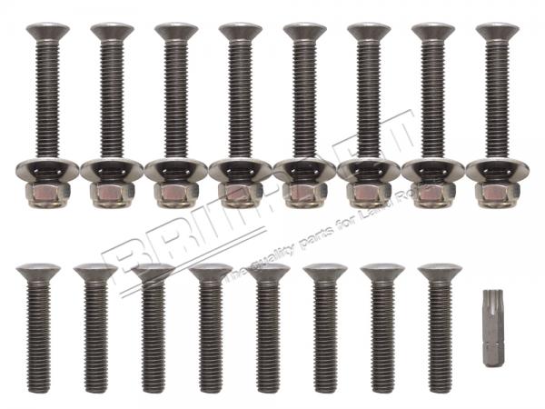 Door Hinge Bolt Kit - Stainless Steel [BRITPART DA1132P] Primary Image