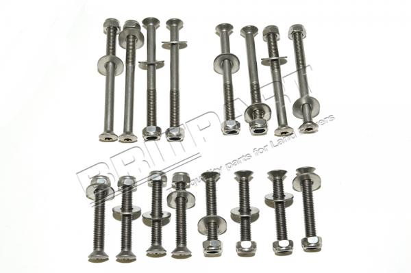 Door Hinge Bolt Kit - Stainless Steel [BRITPART DA1260P] Primary Image