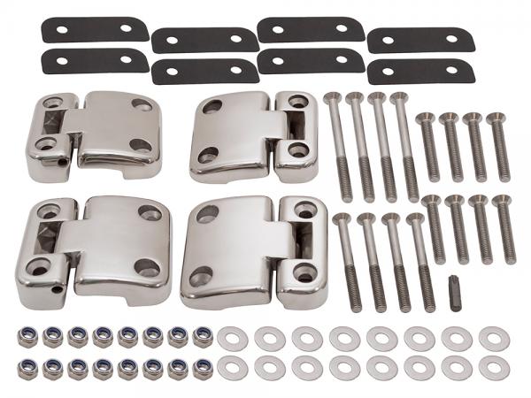 Door Hinge Kit - Stainless Steel [BRITPART DA1952]