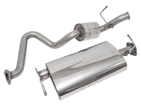 Saver Stainless Steel Exhaust - 90 Centre and Rear [DOUBLE SS DA3551]