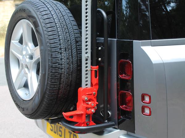 Spare Wheel Cradle with Jack Mount Rear End Door [SAFETY DEVICES DA3570] Primary Image