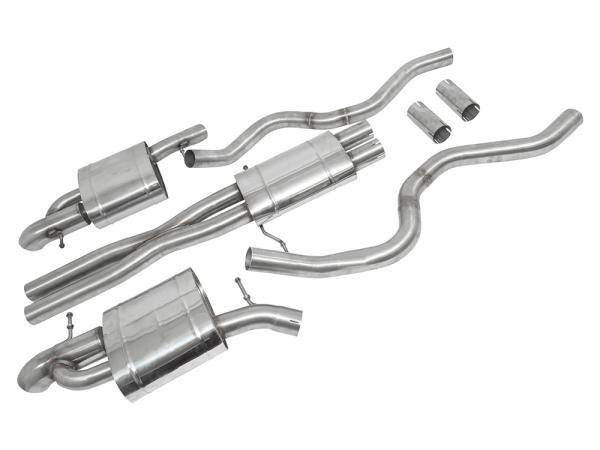 Stainless Steel Sports Exhaust Link Pipes and Tail [DOUBLE SS DA3580]