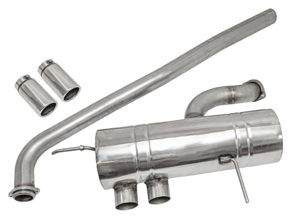 Stainless Steel Sports Exhaust Link Pipes and Tail [DOUBLE SS DA3585] Primary Image