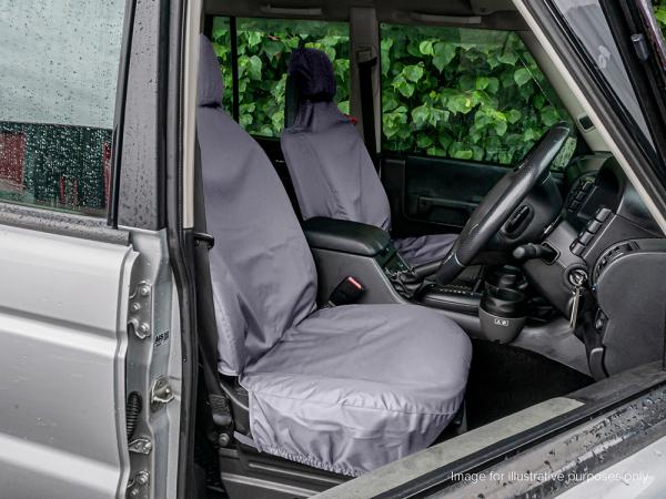 XS Front Waterproof Seat Covers - Grey [BRITPART DA3662GREY]