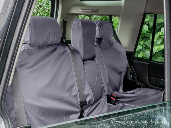 XS Rear 60/40 Waterproof Seat Covers - Grey [BRITPART DA3663GREY]