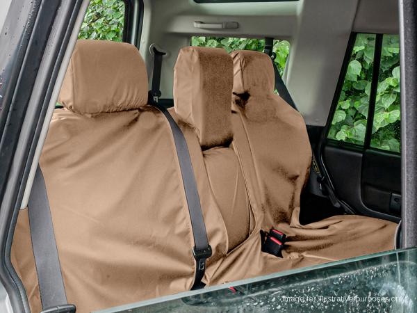 XS Rear 60/40 Waterproof Seat Covers - Sand [BRITPART DA3663SAND]