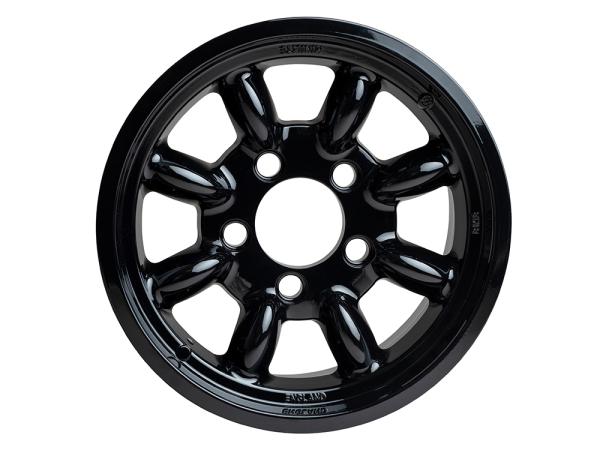 Road Wheel - Iconic Minilite Black 8x18 [MINILITE DA3786] Primary Image