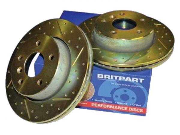 Brake Disc - Cross Drilled And Grooved [BRITPART DA4614] Primary Image