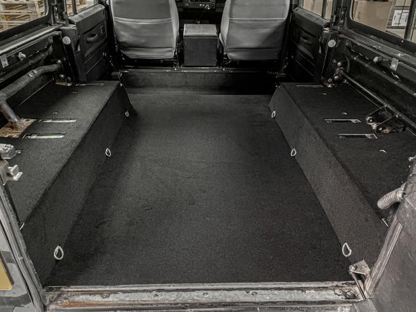 Defender 110 Rear Carpet Set - Black [BRITPART DA4918]