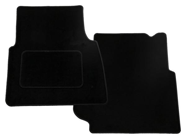 Defender Front Mat Set - Black R380 Only [BRITPART DA4971BLACK]