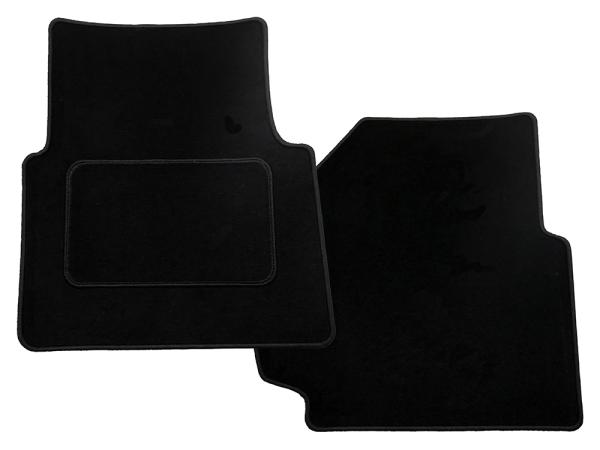 Defender Front Mat Set - Black [BRITPART DA4973BLACK]