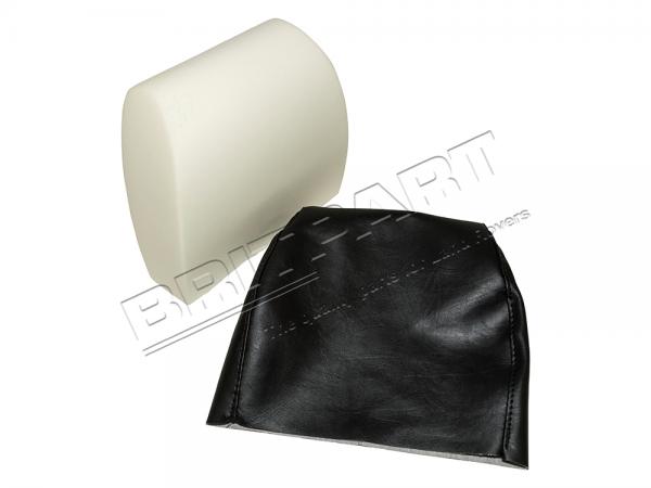 Front Headrest Cover BLACK VINYL [BRITPART DA5685]