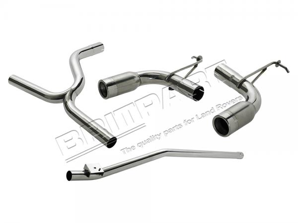 Link Pipe, Y Section and Rear Silencers [DOUBLE SS DA6817]