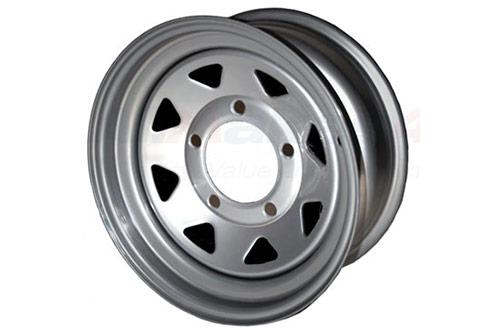 8 Spoke Steel Wheel 7X16 Silver [TF ALLMAKES GRW002] Primary Image