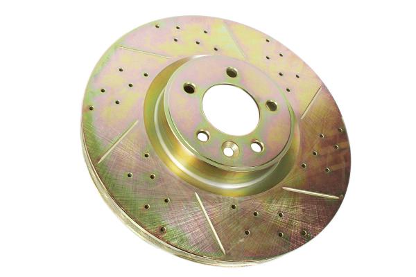 Brake Disc - Cross Drilled And Grooved [TERRAFIRMA LR016176CDG]