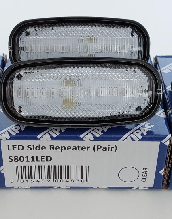 Clear Led Side Repeater - Pair [WIPAC S8011LED]