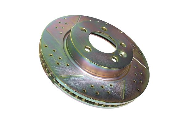 Brake Disc - Cross Drilled And Grooved [TF ALLMAKES SDB000604CDG]