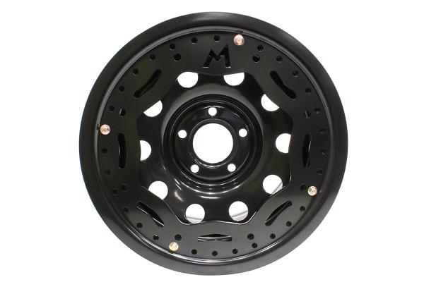 Beadlock Steel Modular Wheel 8X16 Black ET25 [TERRAFIRMA TF158]