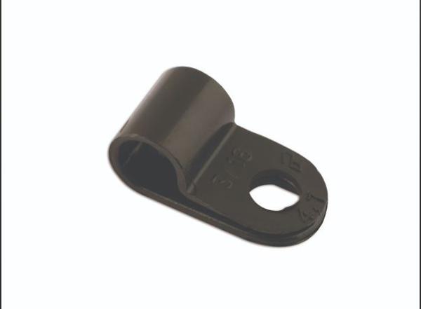 P Clip Black Nylon 4.8mm [REPLACEMENT ZBS3004-4-8MM] Primary Image