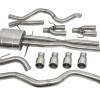 Stainless Steel Sports Exhaust Link Pipes and Tail [DOUBLE SS DA3576]