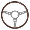 Steering Wheel 15Inch Rivited Wood Rim Flat Dish [MOUNTNEY DA3920]