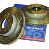 Brake Disc - Cross Drilled And Grooved [BRITPART DA4613]