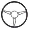 Steering Wheel 15Inch Rivited Dark Wood Semi Dish [MOUNTNEY DA4876]