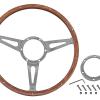 Steering Wheel 15Inch Rivited Wood Semi Dished [MOUNTNEY DA4877] Primary Image