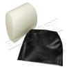 Front Headrest Cover BLACK VINYL [BRITPART DA5685]