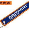 Embroidered Britpart Keyring x25 [BRITPART DA8114X]