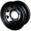 8 Spoke Steel Wheel 7X16 Black [TF ALLMAKES GRW003]